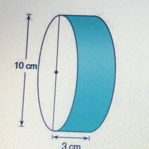 Find the surface area of the cylinder. Round to the nearest tenths.