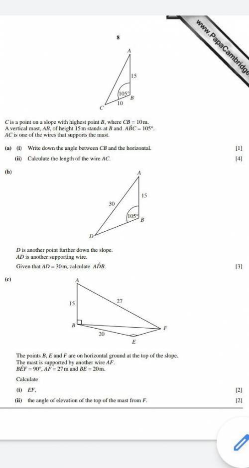 Calculate the length of the wire AC