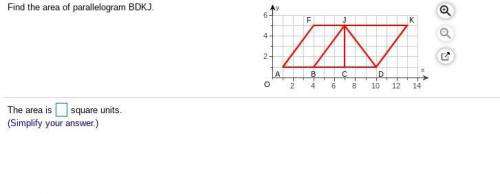 Find the area of parallelogram BDKJ.