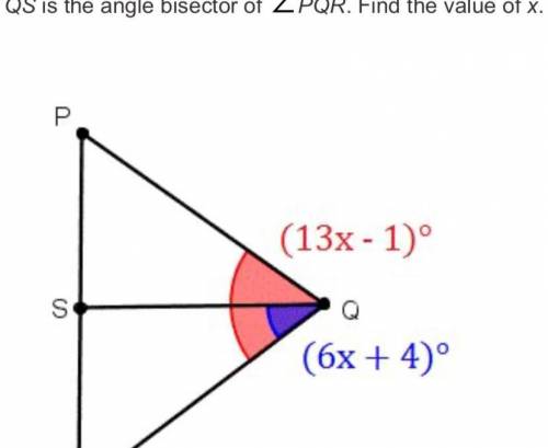 What is the value of x in this question?