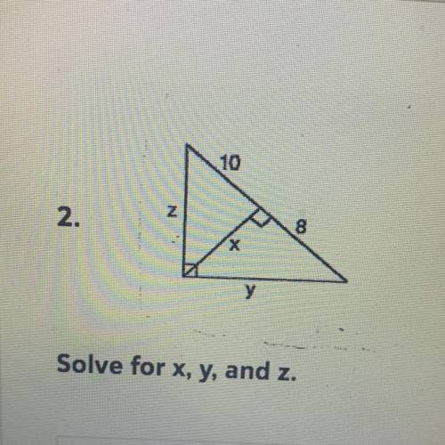 Please help me with this triangle question. Thanks!
