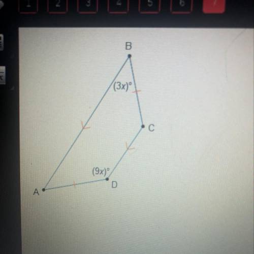 What is the value of x in trapezoid ABCD?
x=15
x=20
x=45
X=60