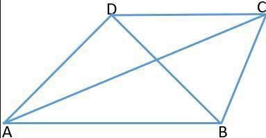 Given that ABCD is a trapezoid (AB ∥ DC), AD = BD = CD = 6.5cm and BC = 5cm. Find the length of the