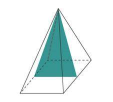 A rectangular pyramid was sliced perpendicular to its base and through its vertex. What is the shap
