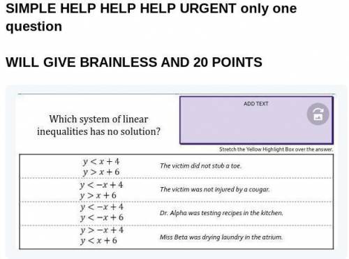 SIMPLE HELP HELP HELP PLEASE ONLY 1 ANSWER NONE OF THE ABOVE OR ALL IS NOT THE ANSWER SO PLEASE DO
