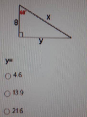 What does y=? Also if you cant read that bright red number its 60