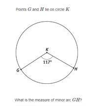 10 PTS & BRAINLIESTWhat is the measure of minor arc GH?
