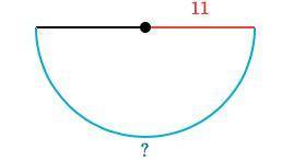 PLZ HELP QUICK PLZ

Find the arc length of the semicircle.
Either enter an exact answer in terms o