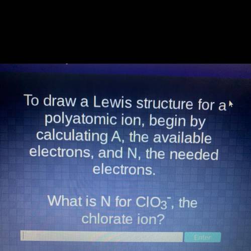 To draw a Lewis structure for a

polyatomic ion, begin by
calculating A, the available
electrons,
