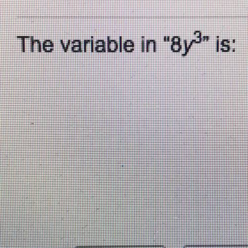 Could someone help what is the variable in “8y3”?