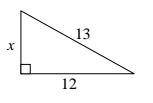 Find x, the third side of the triangle.