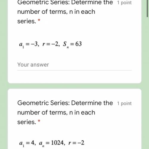 Geometric and Arithmetic Series Stuff. Explain your thinking
