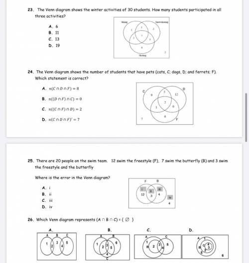 if you’re good with set theory diagrams and word problems for math 30 please help out with question