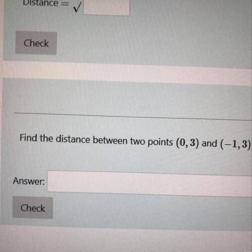 What’s the distance between the two points?