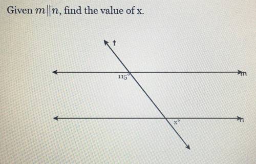 This is the last one lol . find the value of x