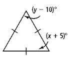 Find the values for x and y