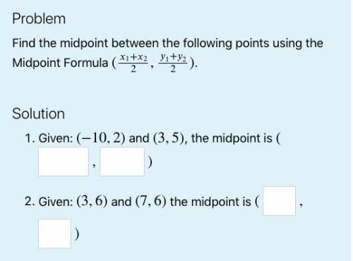 Find the midpoint of the attached points using the midpoint formula.