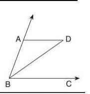 In the accompanying diagram, line BD bisects acute angle ABC and line AD is parallel to line BC. Wh