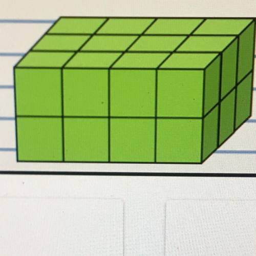 Find the volume.Each cube is equal to 1 cubic unit. Also the options are 8 units ,16 units,24 units