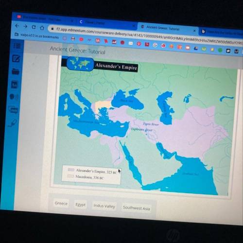 Identify each region on the map of Alexander the Great's empire.

Alexander's Empire
Tigris River