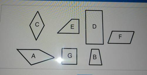 5. Which has at least 1 set of parallel sides but is not a parallelogram? Select all

that applyA.