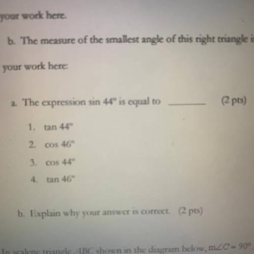 What is the expression 44 degrees equal to?