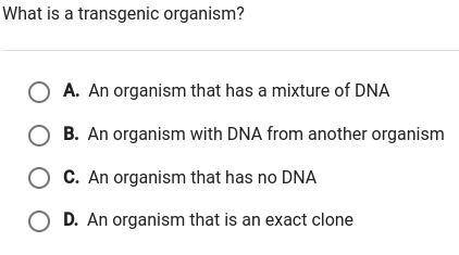 What is a transgenic organism?