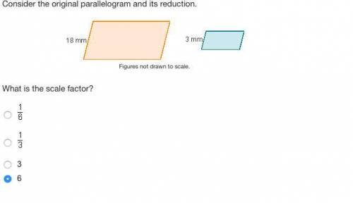 * Urgent * Worth 50 points and brainliest!Consider the original parallelogram and its reduction. Wh