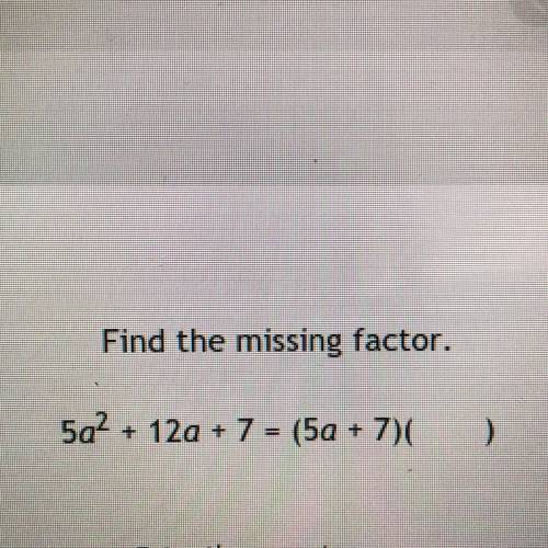 What’s the missing factor?
