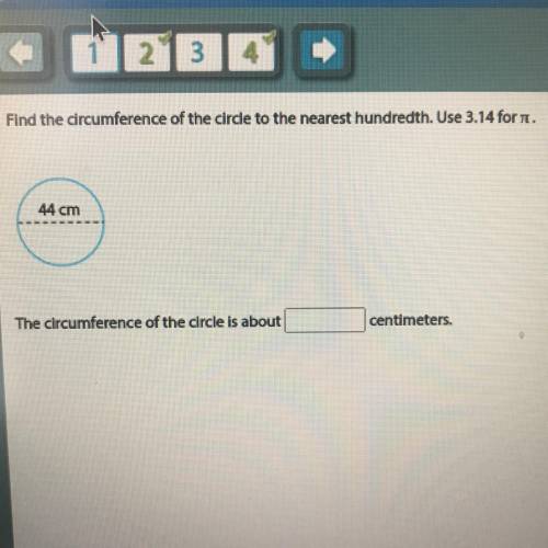 Find the circumference of the circle to the nearest hundredth