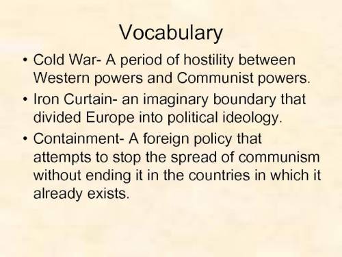 Why did the United States and the Soviet Union get into a cold war after ww2?

There are some note