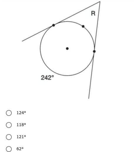 * ANSWER PLS * What is the measure of angle R?