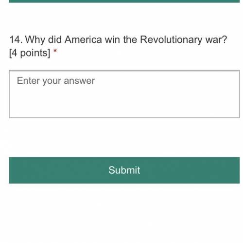 Why did america win the revolutionary war?