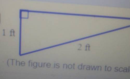 What is the length of the unknown leg of the right triangle?