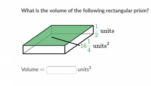 I’ll give brainliest to whoever answers first! What is the volume of the following rectangular pris