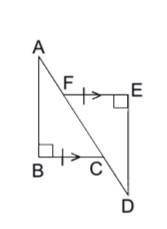From the given figure prove that i) ΔABC and ΔDEF are congruent ii) A F = DC