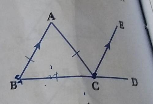 In the given figure, angle ABC is an equilateral triangle. If AB//CE, prove that angle ACE = angle