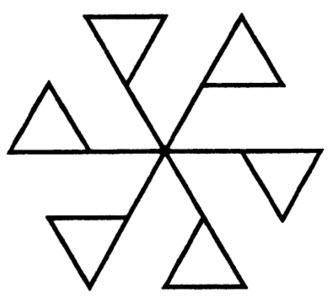 What is the order of rotational symmetry for the figure?