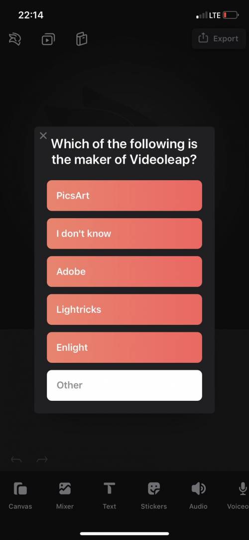 Which of the following is the maker of Videoleap ?