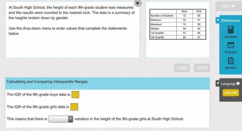 At South High School, the height of each 9th-grade student was measured, and the results were round