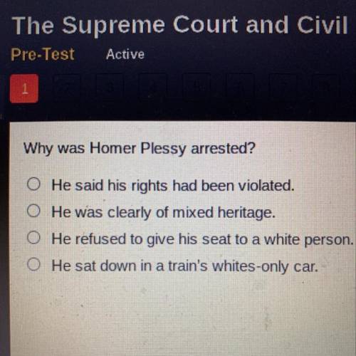 Why was Homer Plessy arrested?