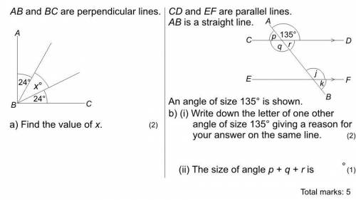 CD and EF are parallel lines. AB is a straight line