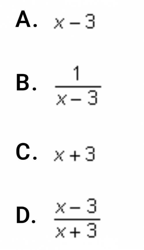 Brainliest to whoever gets this correct Which of the following is equal to the rational expression