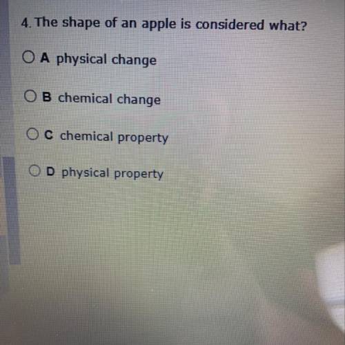 The shape of an apple is considered what