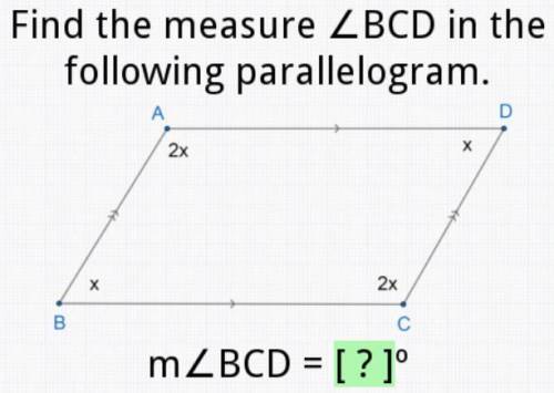What is the measure of angle BCD? WILL GIVE BRAINLIEST!