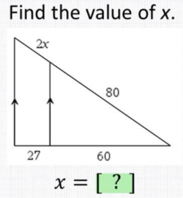 What is the value of X? WILL GIVE BRAINLIEST!