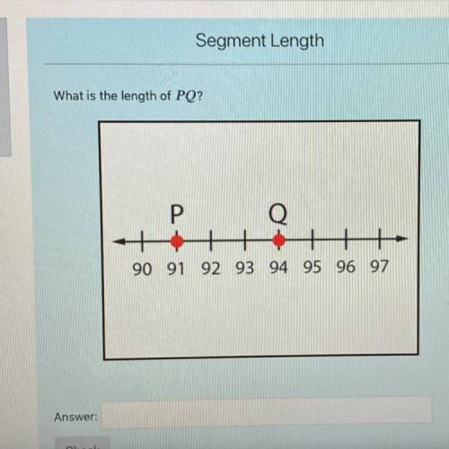 What is the length of PQ?
