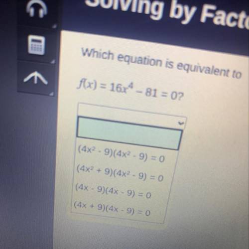 Which equation is equivalent to