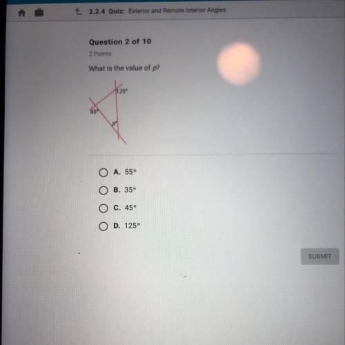 what is the value of p (can someone explain how to solve these type of problems as well please, tha