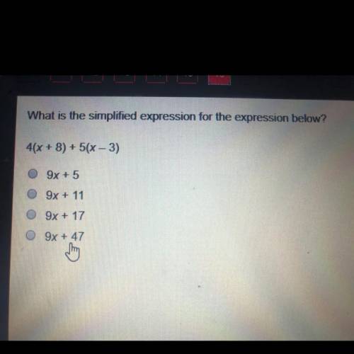 What is simplified expression for the expression below